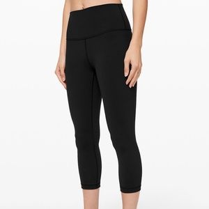 Lululemon Wunder Under Crop Black Pants NWT